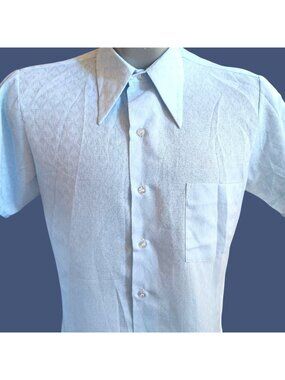 True Vintage Small Shirt 1970's Arrow Surrey Decton Perma-Iron 14.5-32 Disco